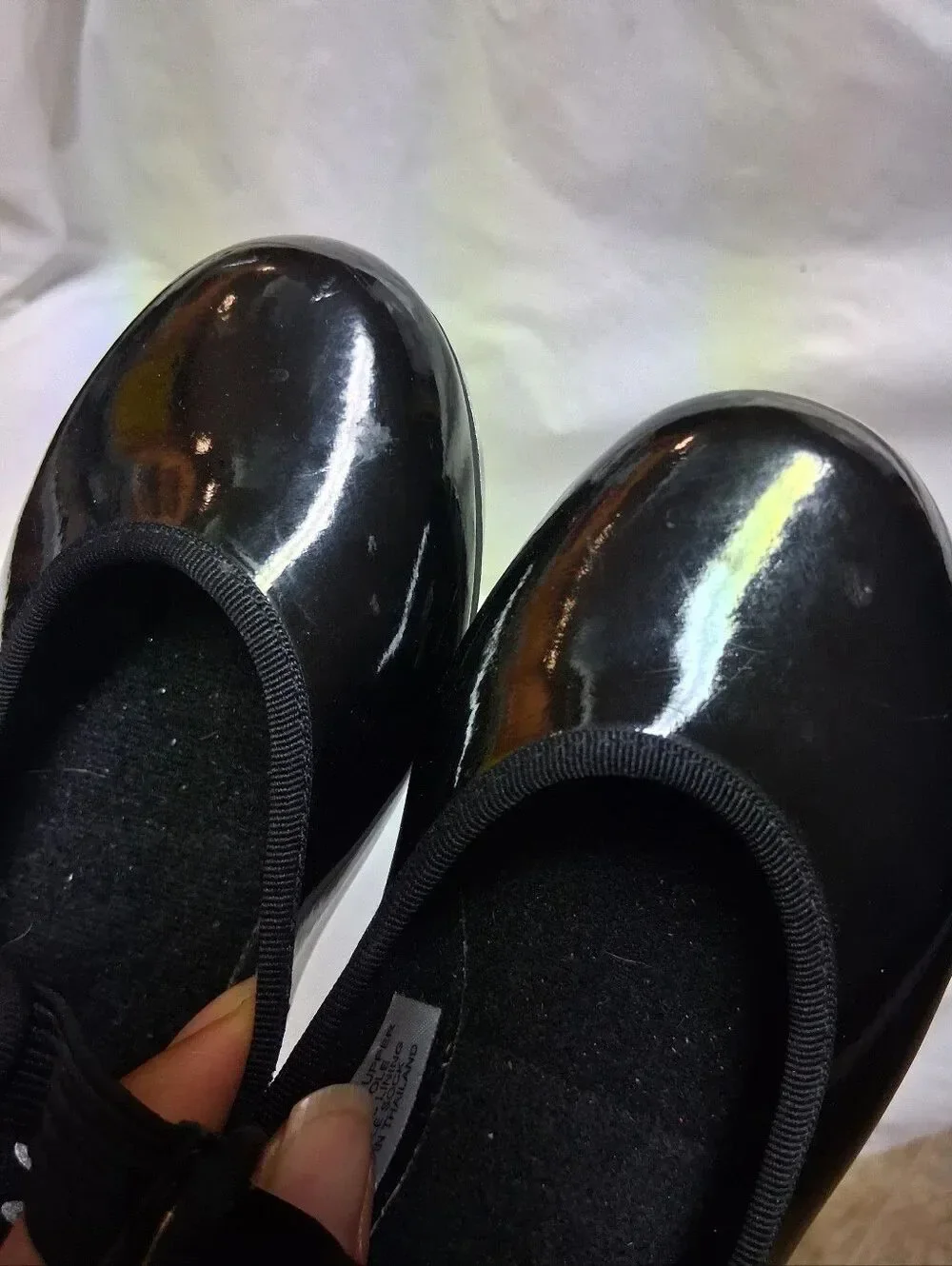 Bolch Black Size 10W Childs Tap/Dance Shoes Preowned